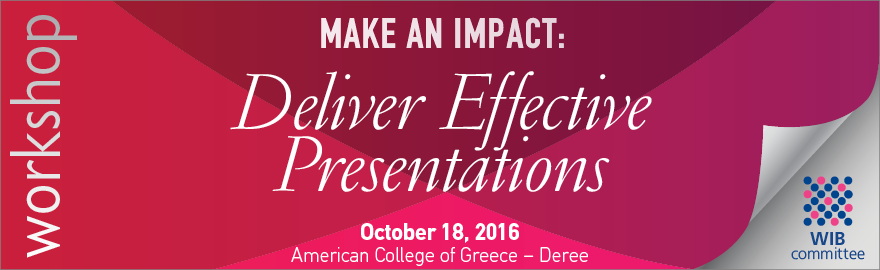 WIB 16 September Workshop Deliver Effective Presentations WEB Banners 855X270